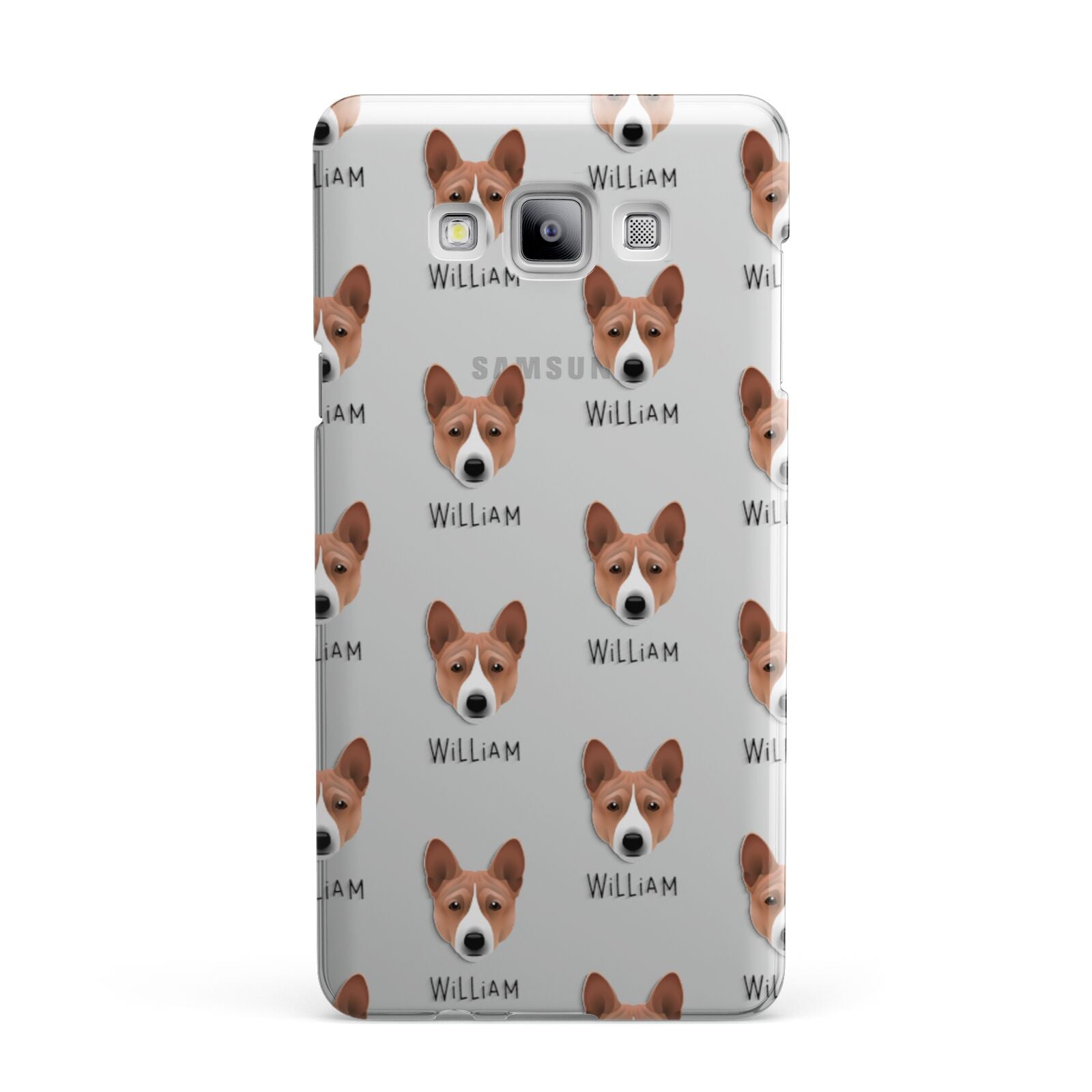 Basenji Icon with Name Samsung Galaxy A7 2015 Case