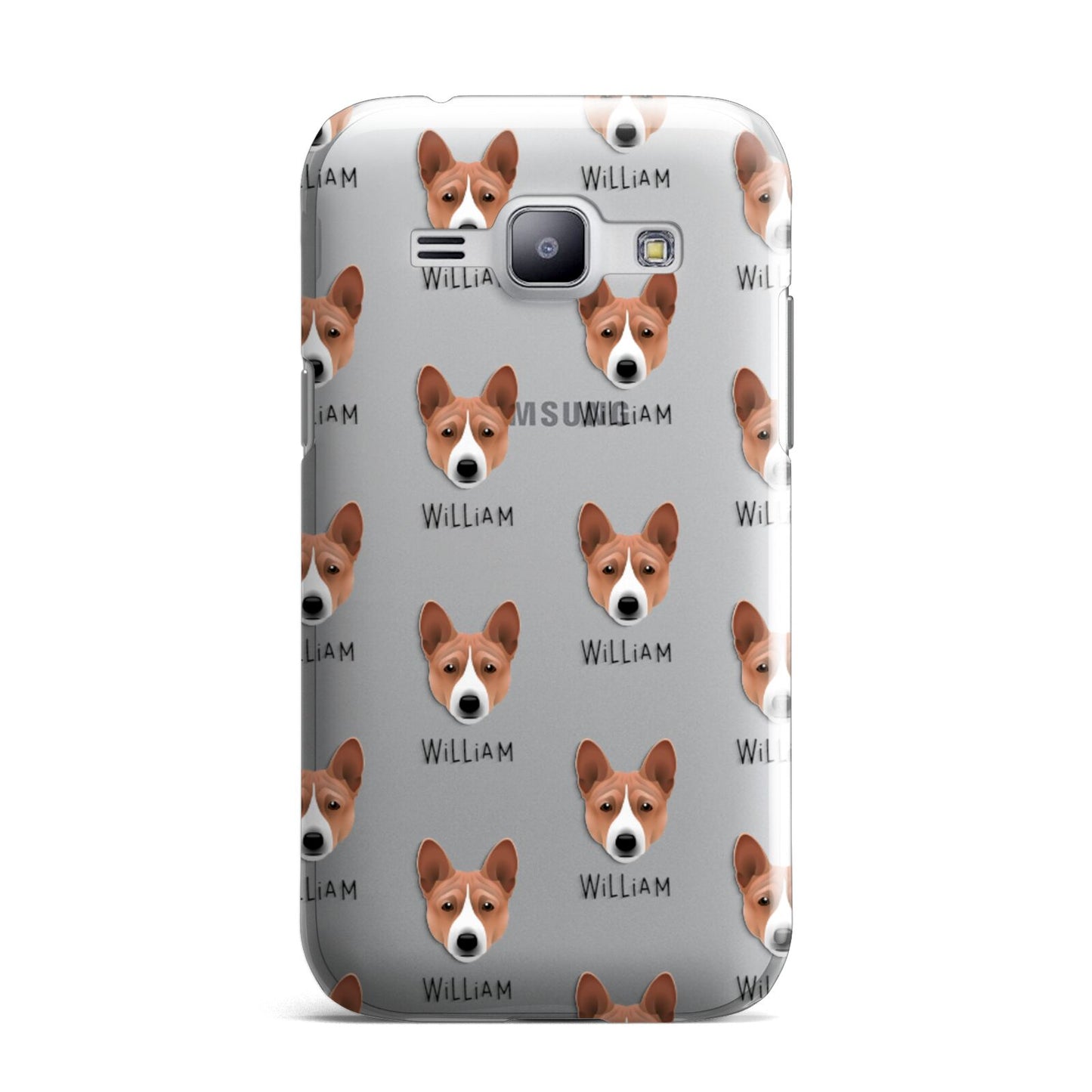Basenji Icon with Name Samsung Galaxy J1 2015 Case