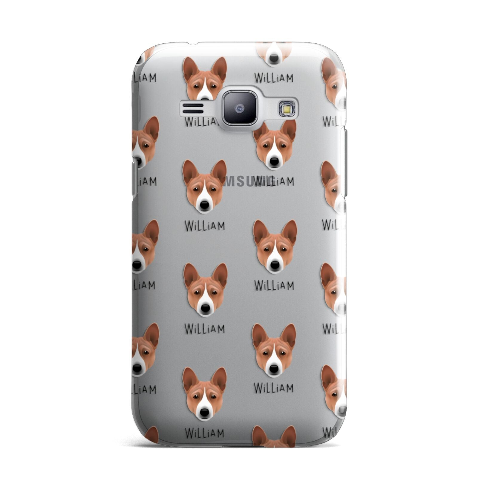 Basenji Icon with Name Samsung Galaxy J1 2015 Case