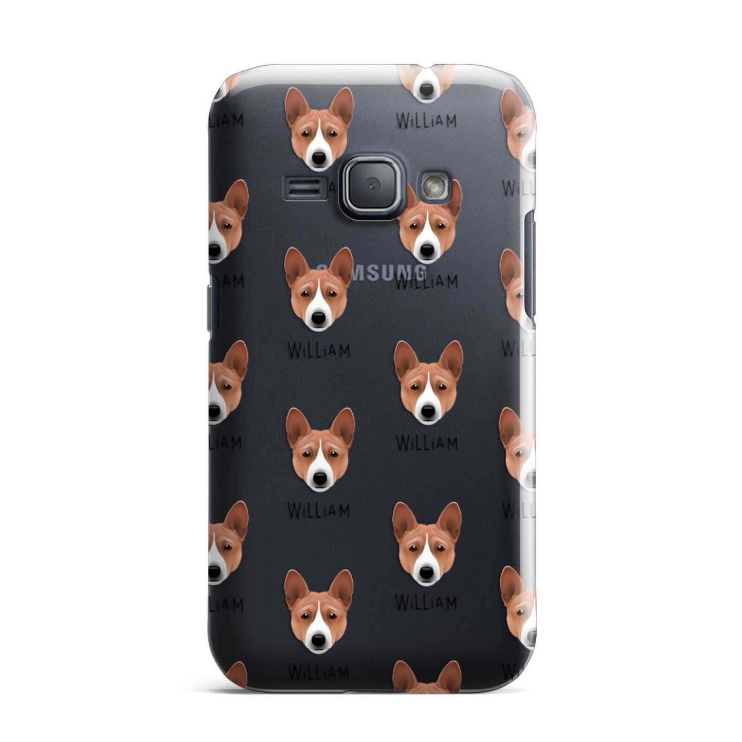 Basenji Icon with Name Samsung Galaxy J1 2016 Case
