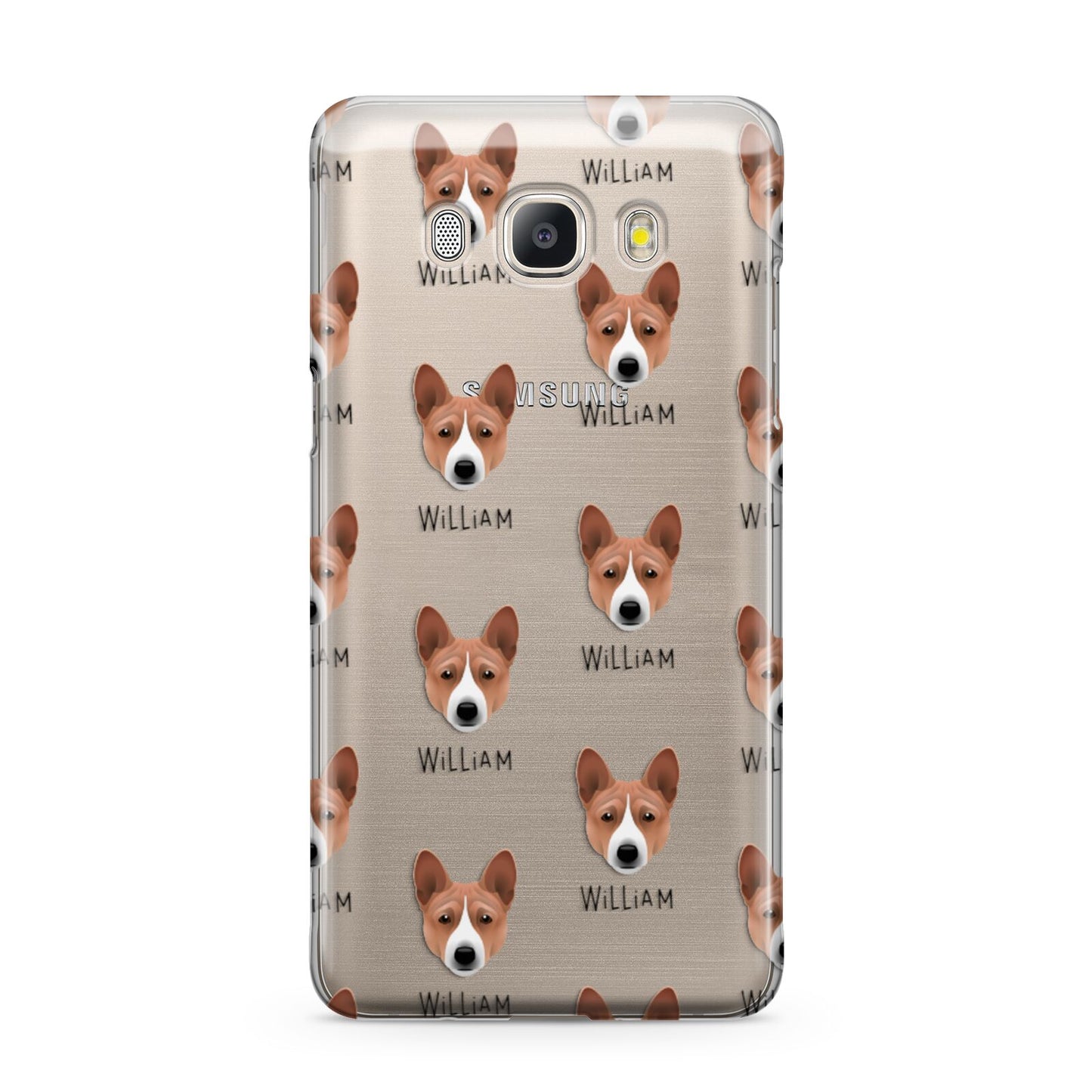 Basenji Icon with Name Samsung Galaxy J5 2016 Case