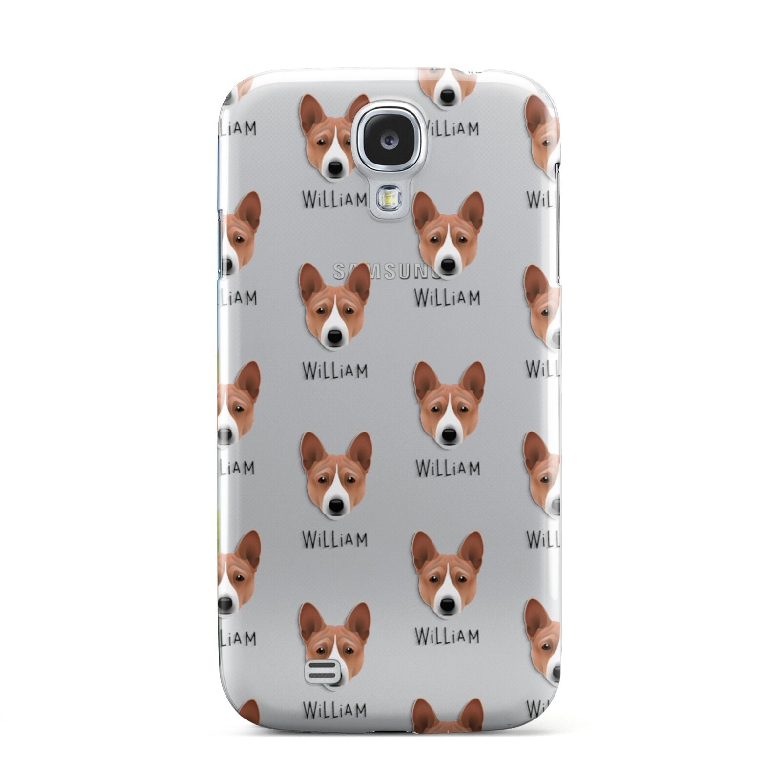 Basenji Icon with Name Samsung Galaxy S4 Case