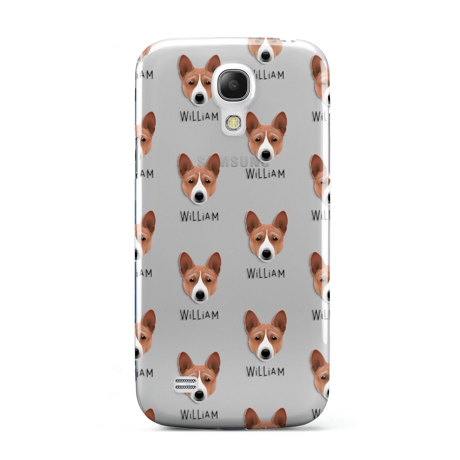 Basenji Icon with Name Samsung Galaxy S4 Mini Case