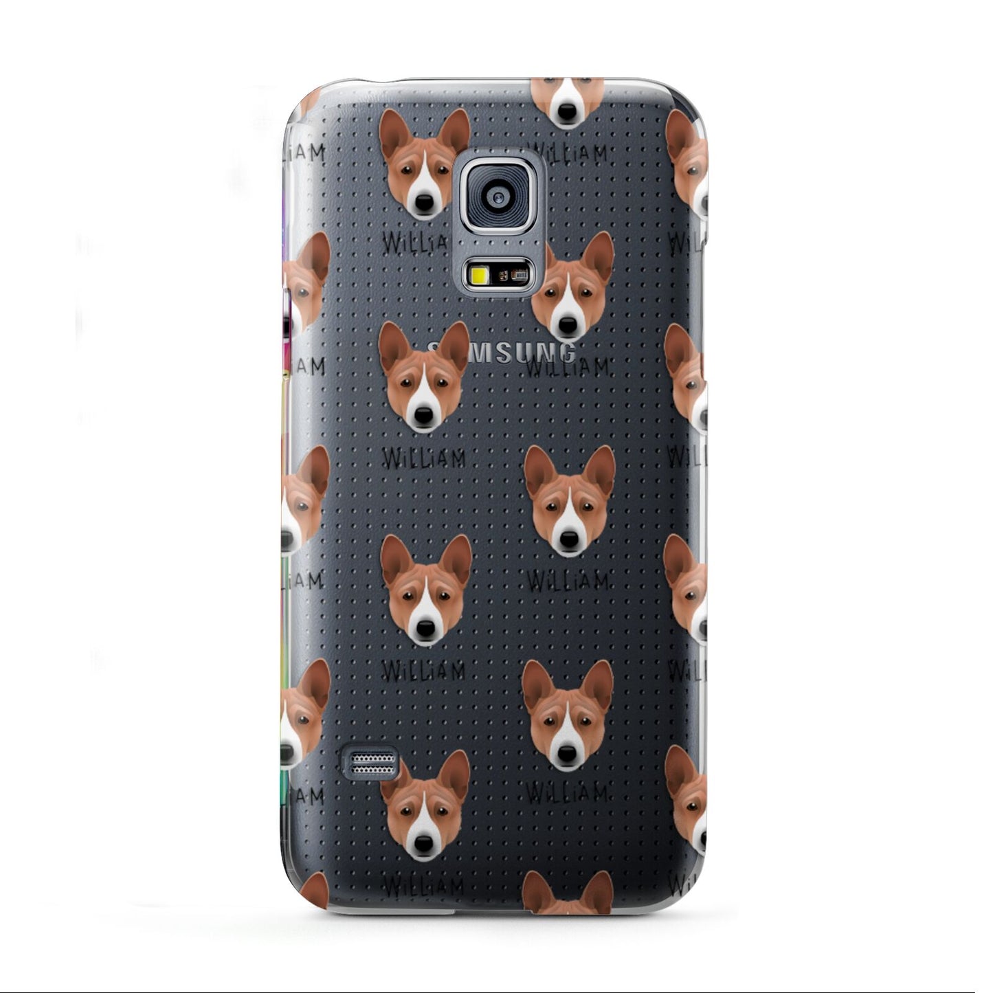 Basenji Icon with Name Samsung Galaxy S5 Mini Case