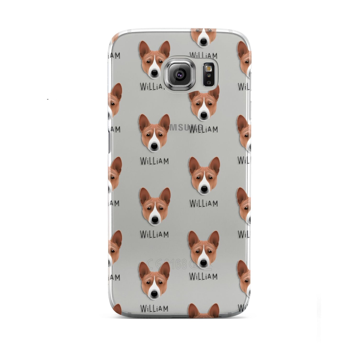 Basenji Icon with Name Samsung Galaxy S6 Case