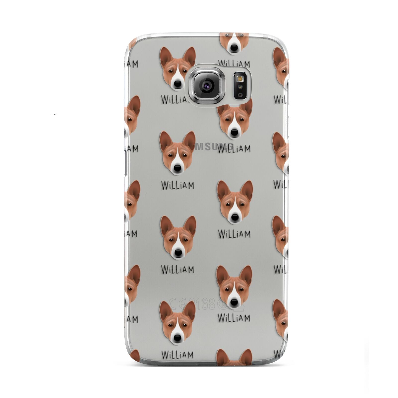 Basenji Icon with Name Samsung Galaxy S6 Case
