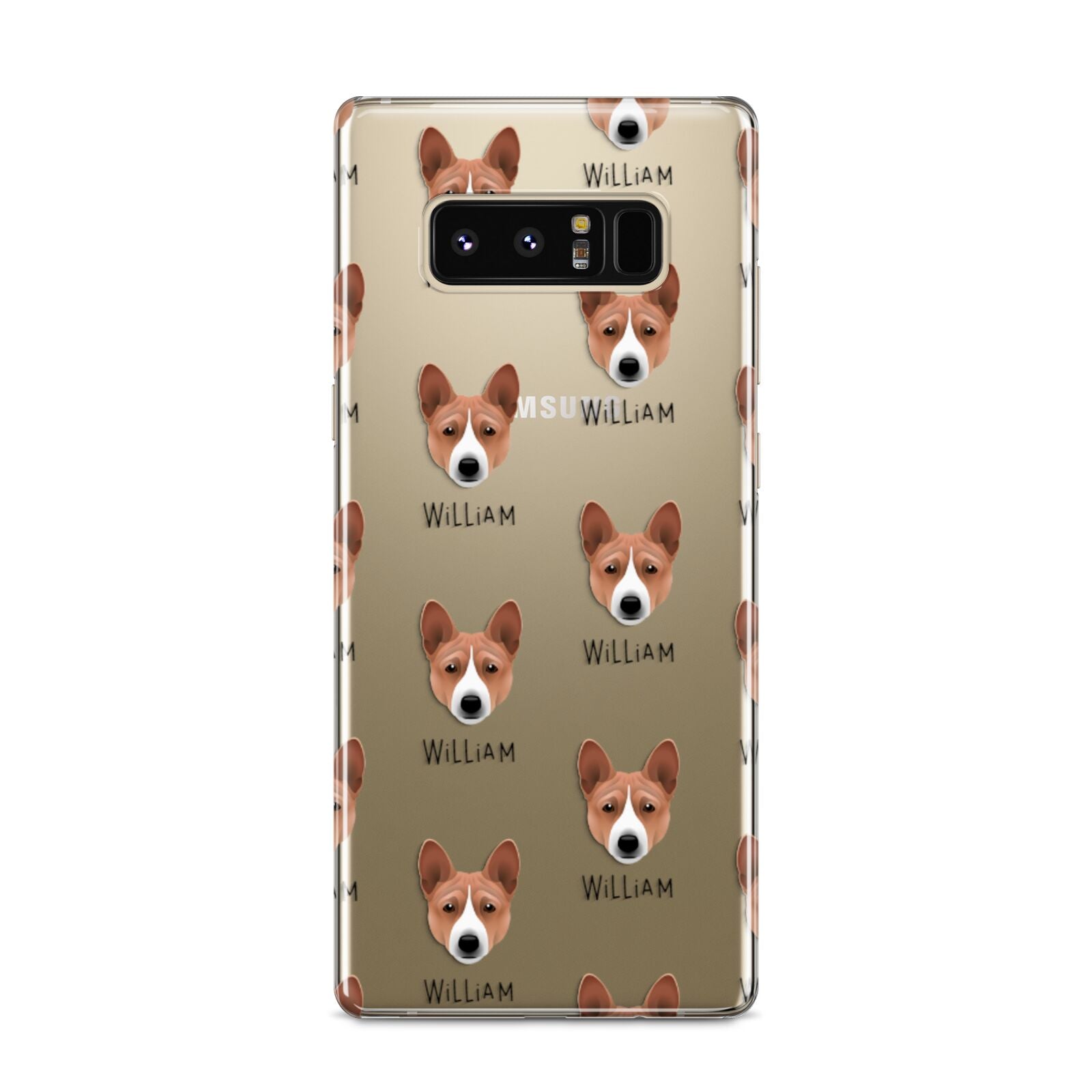 Basenji Icon with Name Samsung Galaxy S8 Case
