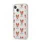 Basenji Icon with Name iPhone 14 Clear Tough Case Starlight Angled Image