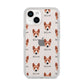 Basenji Icon with Name iPhone 14 Clear Tough Case Starlight