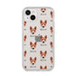 Basenji Icon with Name iPhone 14 Plus Clear Tough Case Starlight