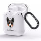 Basenji Personalised AirPods Clear Case Side Image