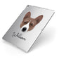 Basenji Personalised Apple iPad Case on Silver iPad Side View
