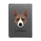 Basenji Personalised Apple iPad Grey Case