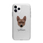 Basenji Personalised Apple iPhone 11 Pro in Silver with Bumper Case