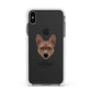 Basenji Personalised Apple iPhone Xs Max Impact Case White Edge on Black Phone