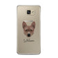 Basenji Personalised Samsung Galaxy A5 2016 Case on gold phone