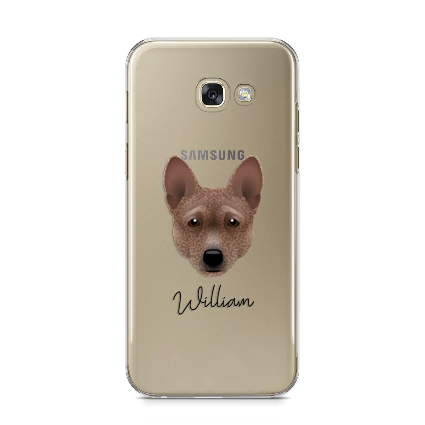 Basenji Personalised Samsung Galaxy A5 2017 Case on gold phone