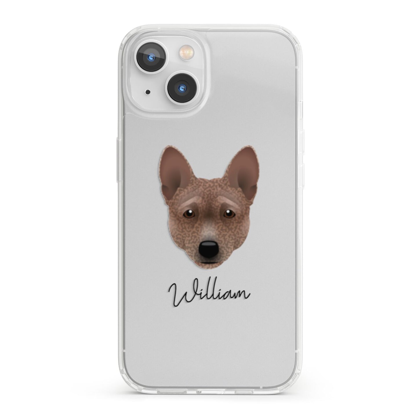 Basenji Personalised iPhone 13 Clear Bumper Case