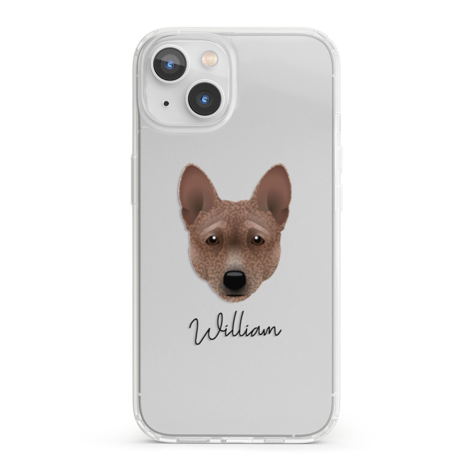 Basenji Personalised iPhone 13 Clear Bumper Case