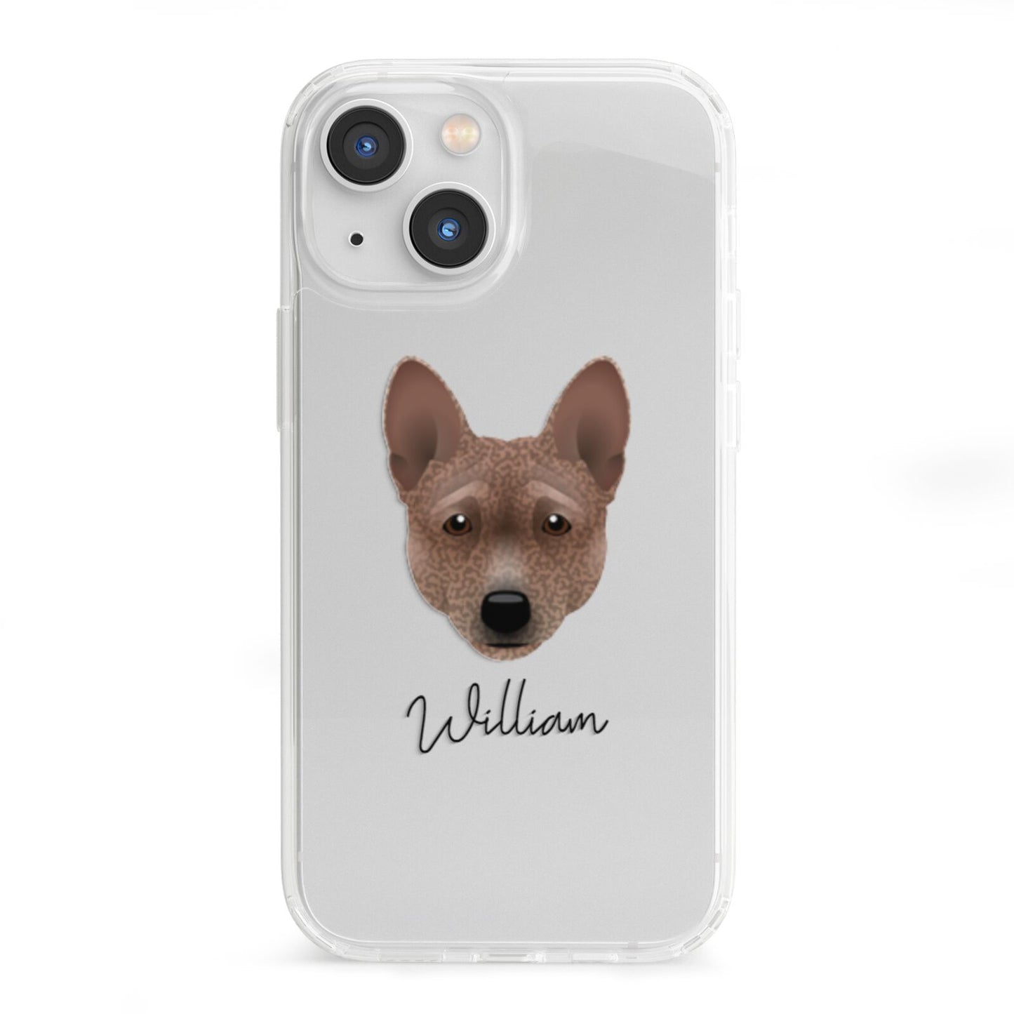 Basenji Personalised iPhone 13 Mini Clear Bumper Case