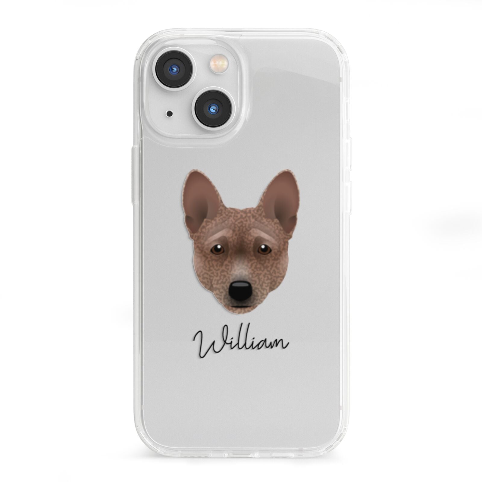 Basenji Personalised iPhone 13 Mini Clear Bumper Case