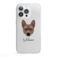 Basenji Personalised iPhone 13 Pro Clear Bumper Case
