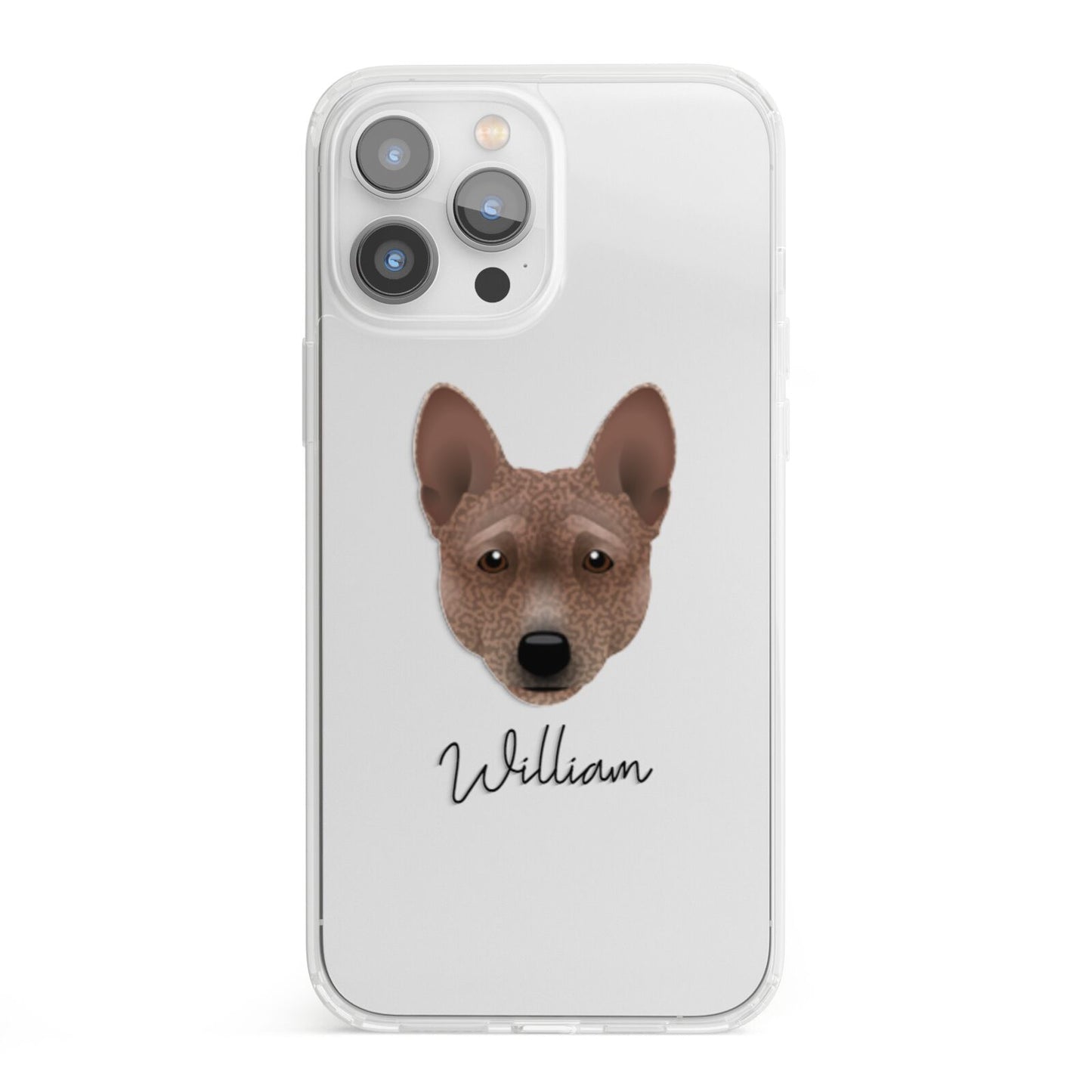 Basenji Personalised iPhone 13 Pro Max Clear Bumper Case
