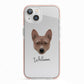 Basenji Personalised iPhone 13 TPU Impact Case with Pink Edges