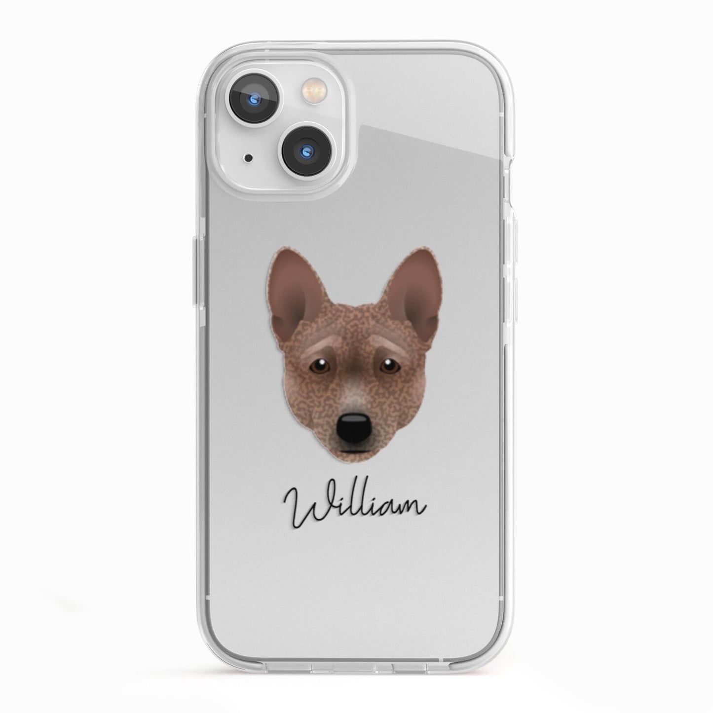 Basenji Personalised iPhone 13 TPU Impact Case with White Edges