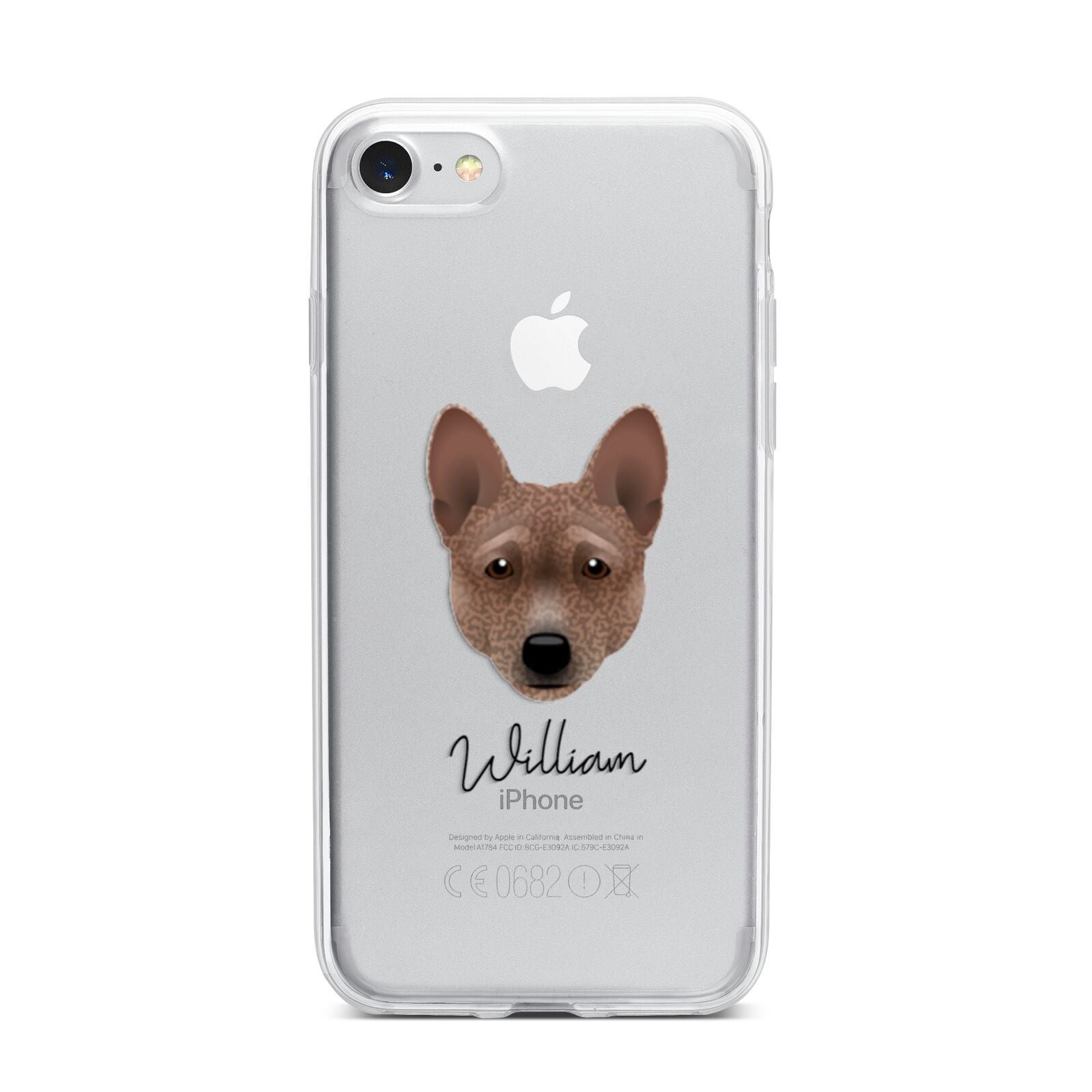 Basenji Personalised iPhone 7 Bumper Case on Silver iPhone