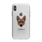 Basenji Personalised iPhone X Bumper Case on Silver iPhone Alternative Image 1