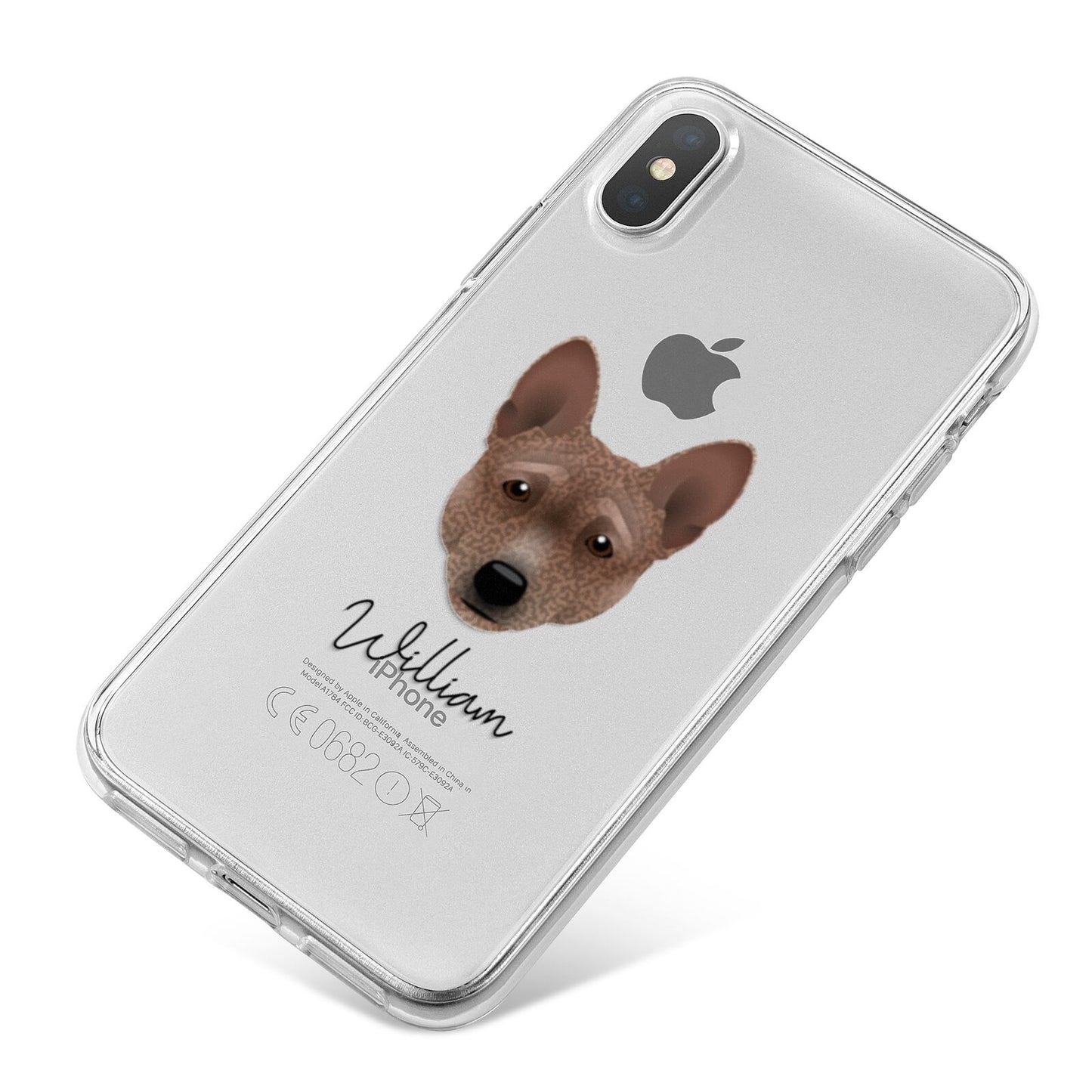 Basenji Personalised iPhone X Bumper Case on Silver iPhone