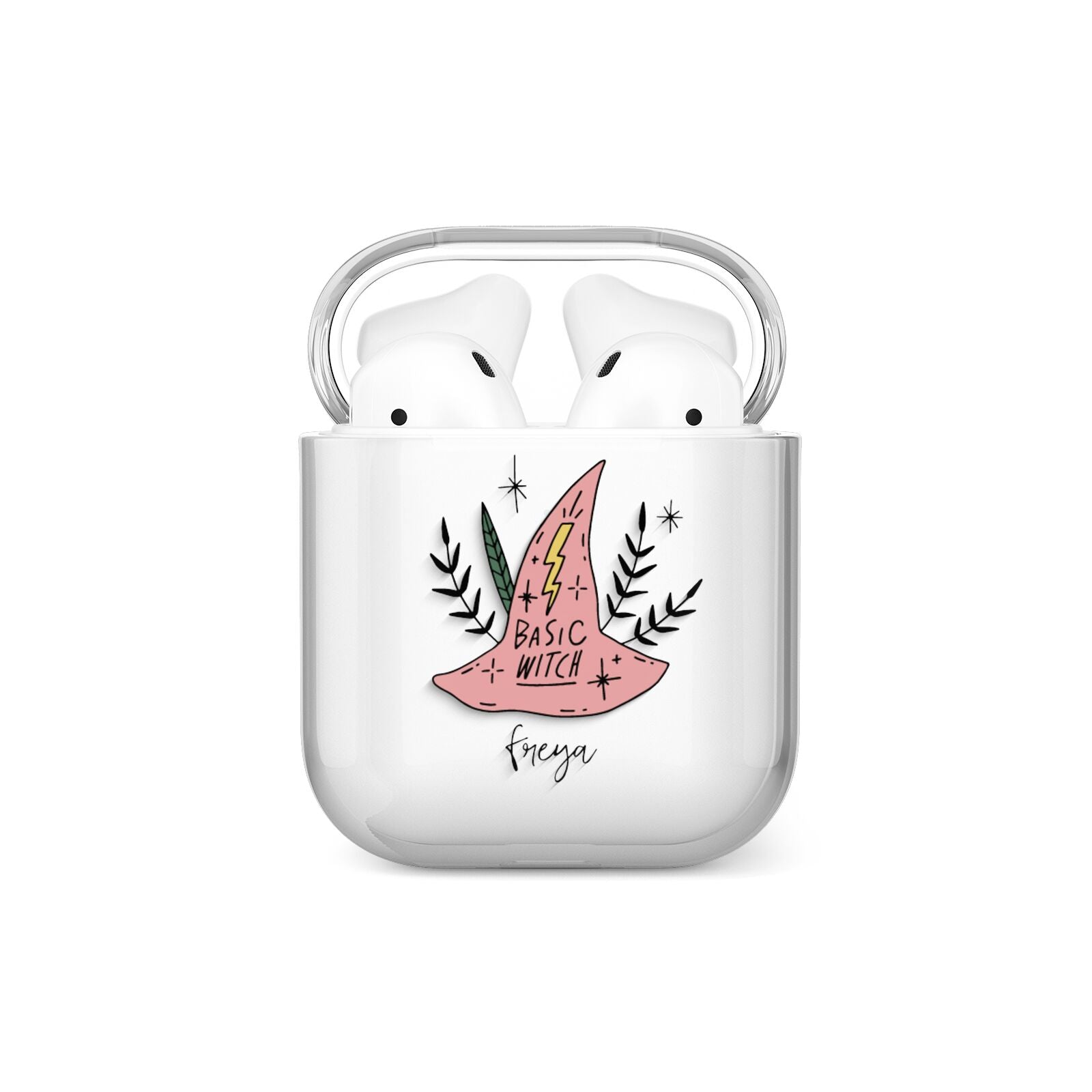 Basic Witch Hat Personalised AirPods Case