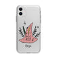 Basic Witch Hat Personalised Apple iPhone 11 in White with Bumper Case