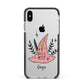 Basic Witch Hat Personalised Apple iPhone Xs Max Impact Case Black Edge on Silver Phone