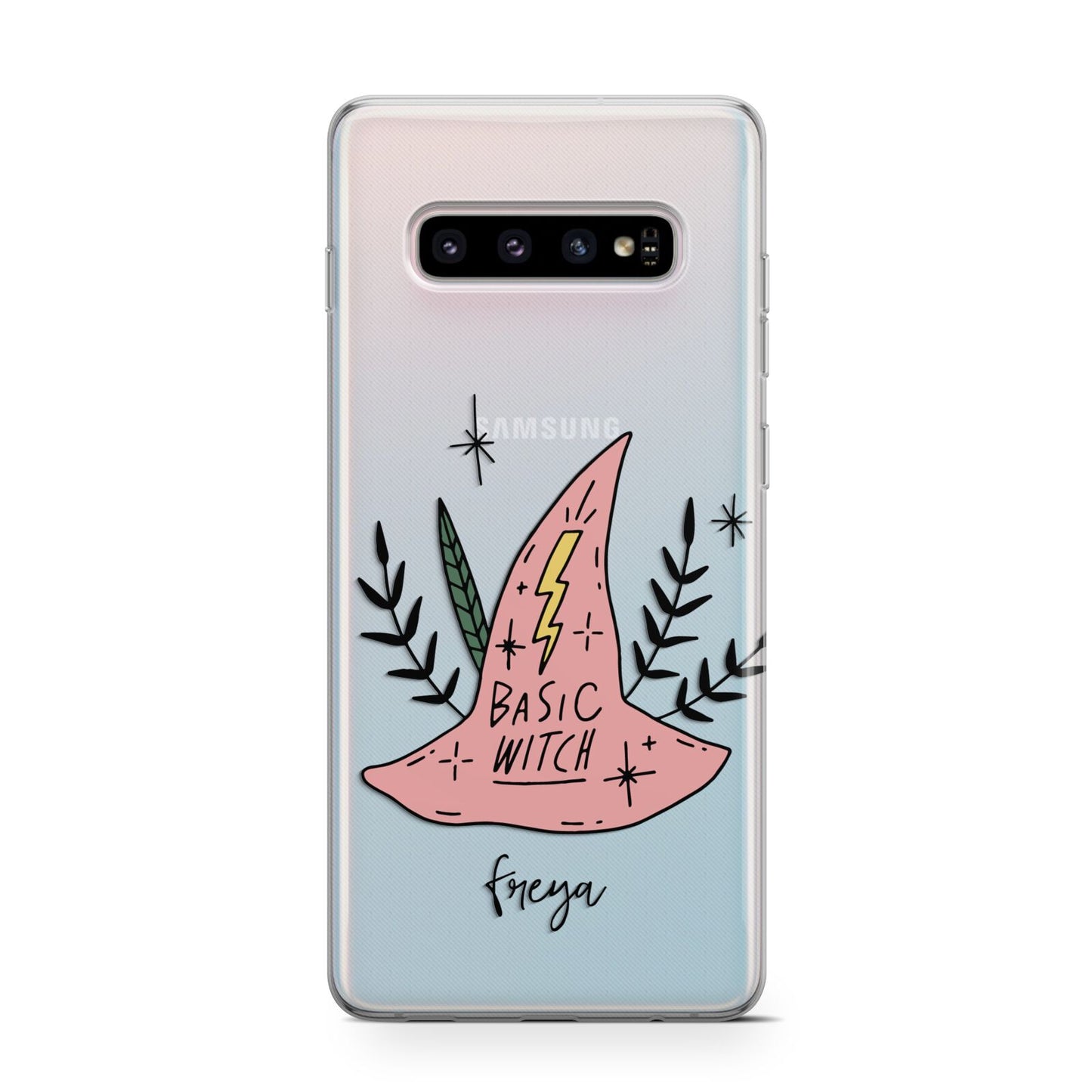 Basic Witch Hat Personalised Samsung Galaxy S10 Case