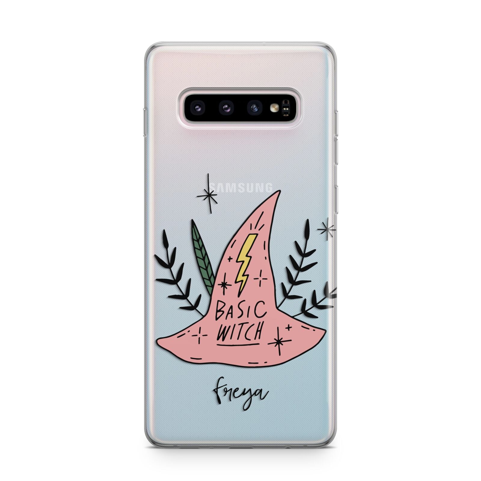 Basic Witch Hat Personalised Samsung Galaxy S10 Plus Case