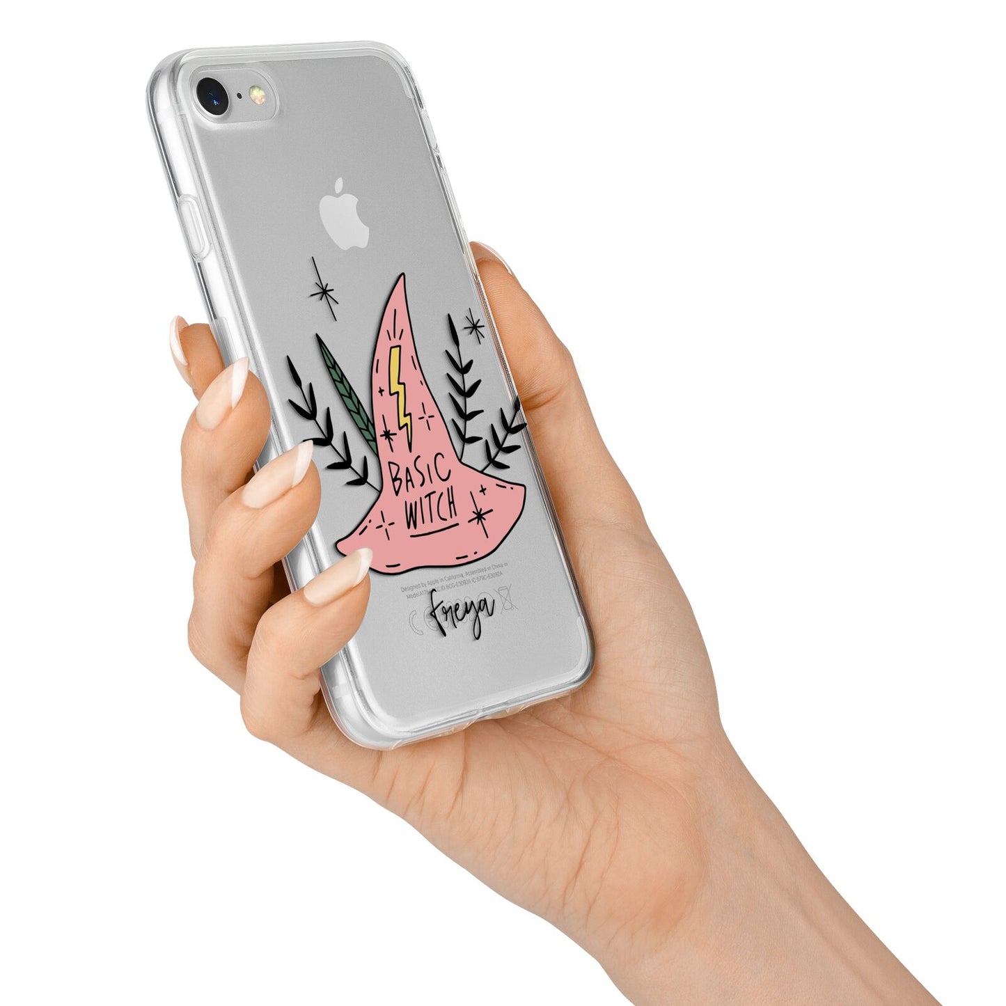 Basic Witch Hat Personalised iPhone 7 Bumper Case on Silver iPhone Alternative Image