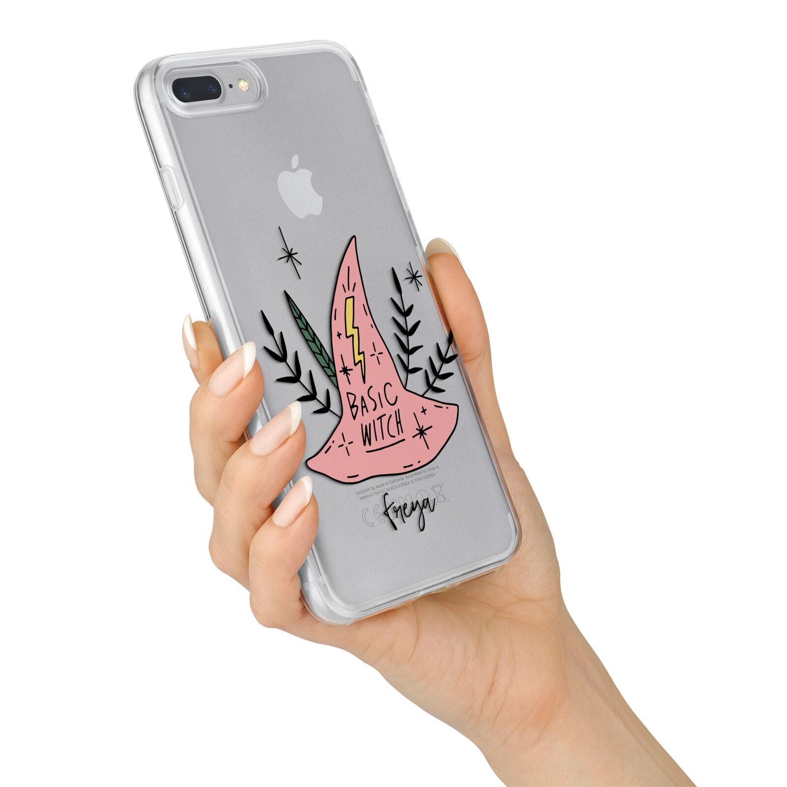 Basic Witch Hat Personalised iPhone 7 Plus Bumper Case on Silver iPhone Alternative Image