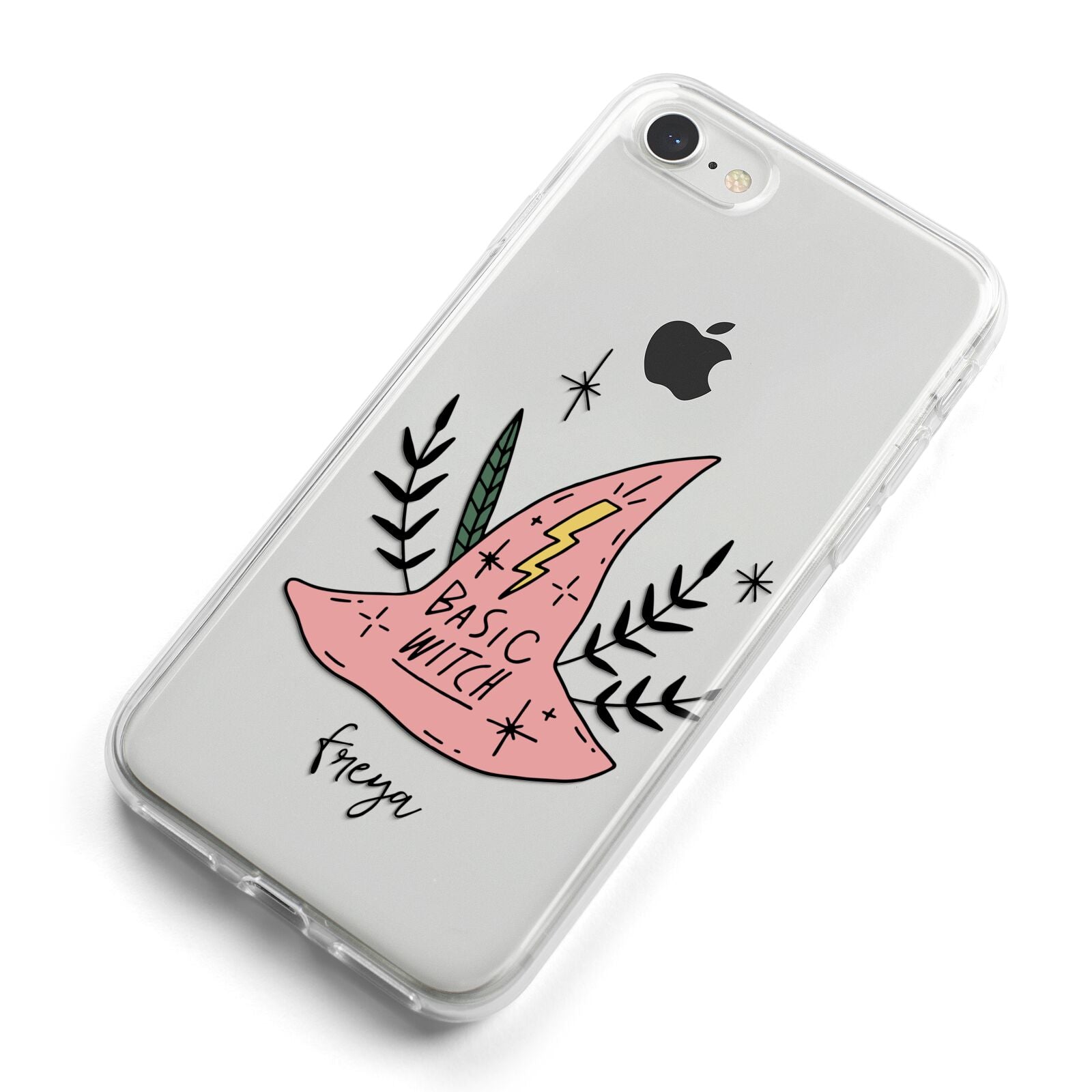 Basic Witch Hat Personalised iPhone 8 Bumper Case on Silver iPhone Alternative Image