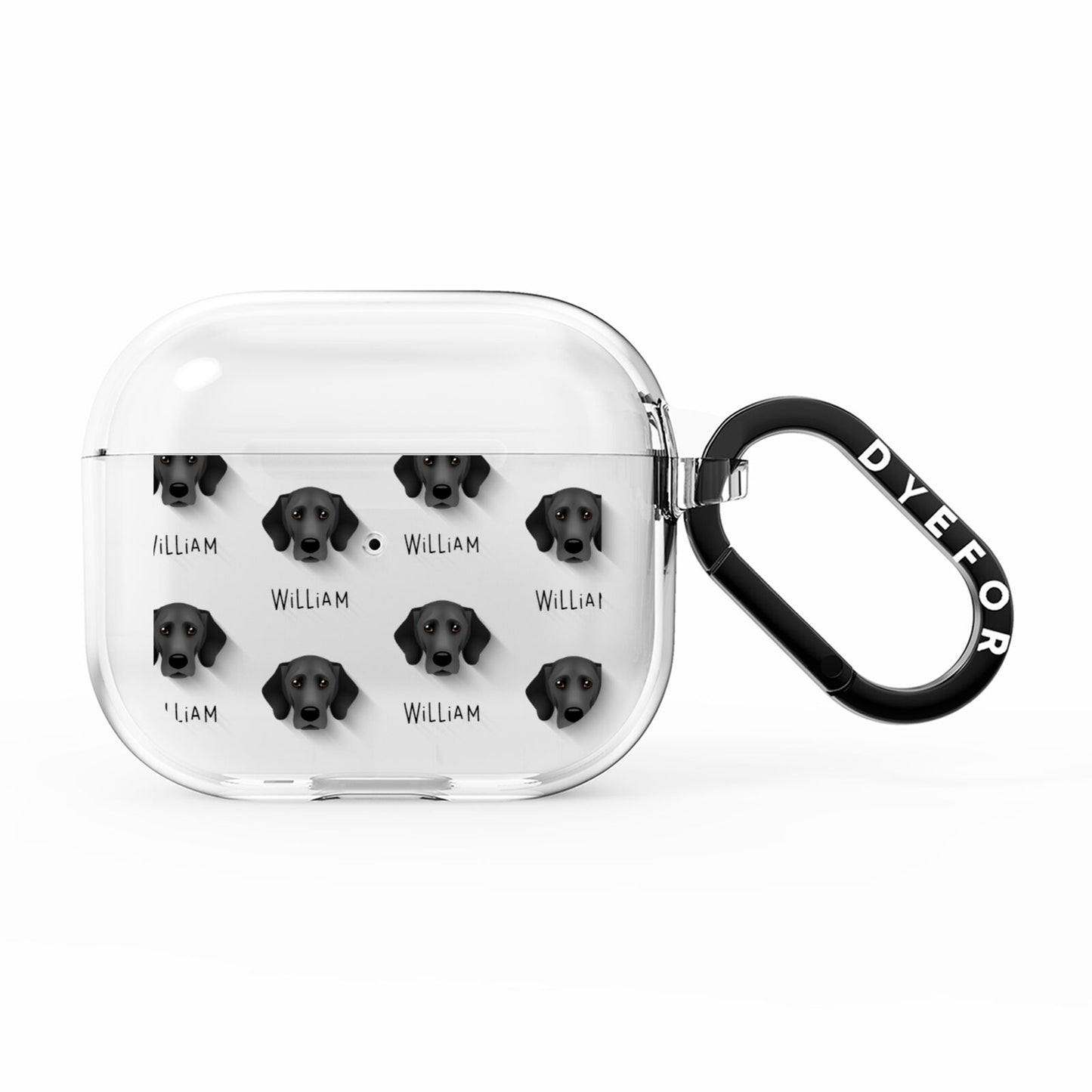 Bassador Icon with Name AirPods Clear Case 3rd Gen