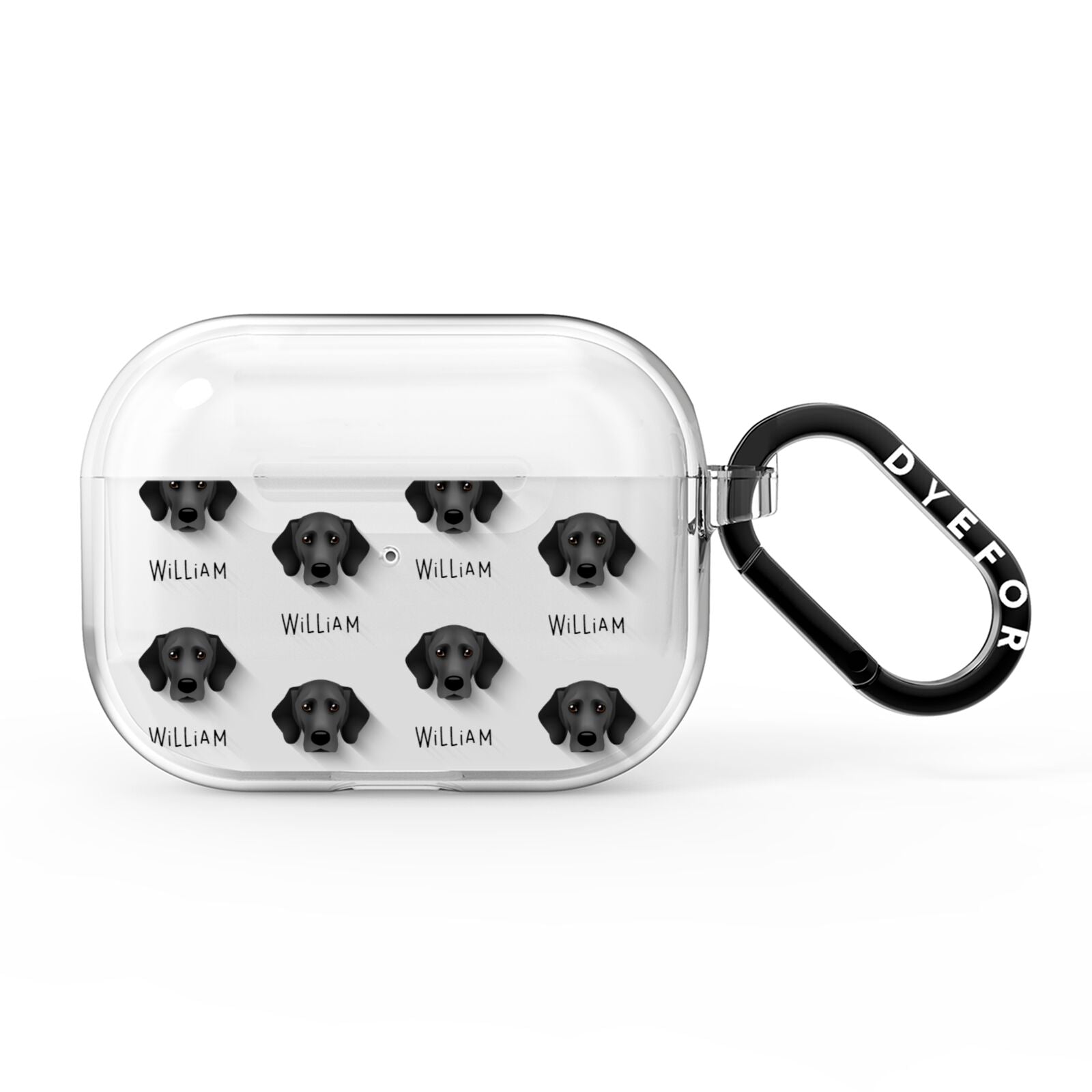 Bassador Icon with Name AirPods Pro Clear Case