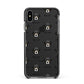Bassador Icon with Name Apple iPhone Xs Max Impact Case Black Edge on Black Phone