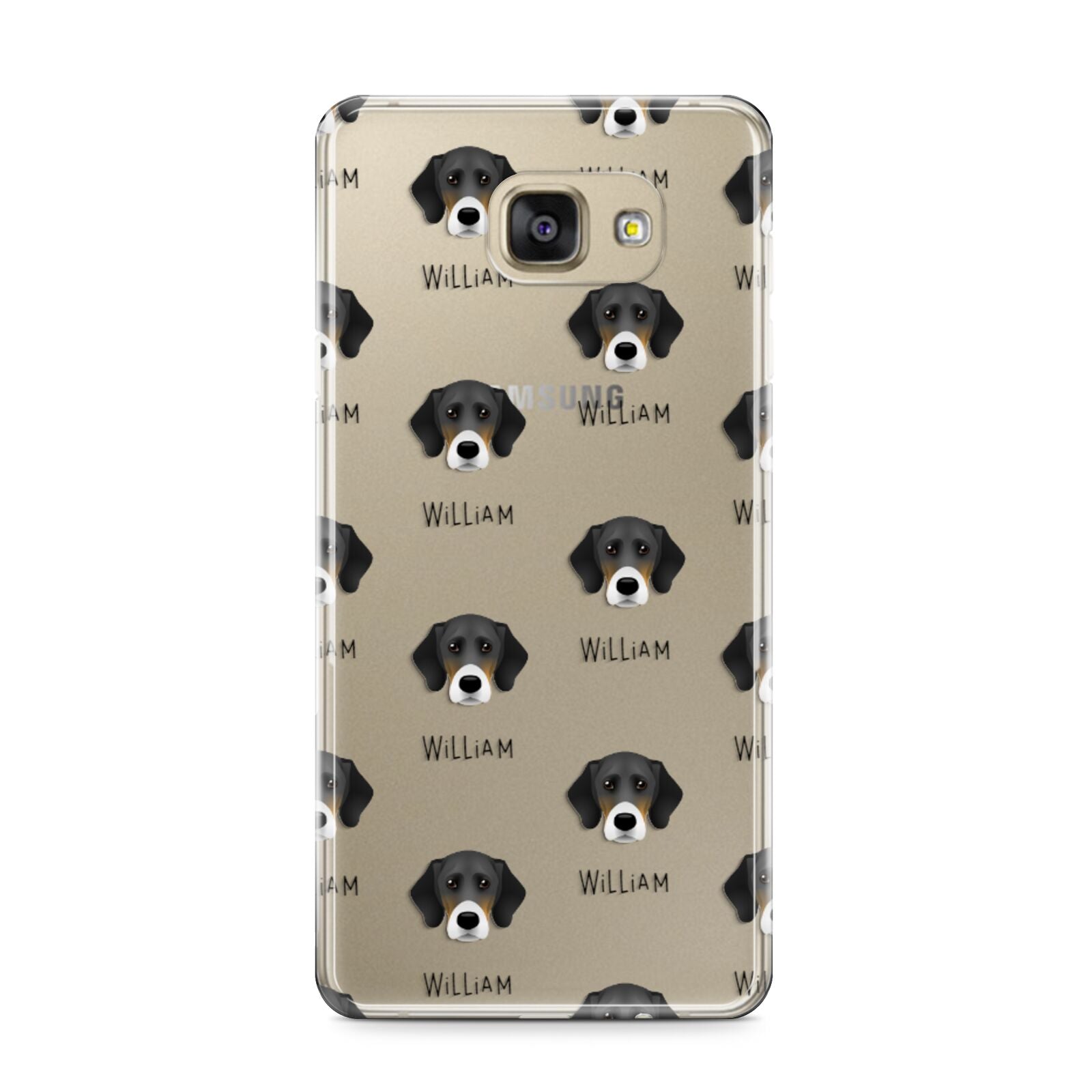 Bassador Icon with Name Samsung Galaxy A9 2016 Case on gold phone