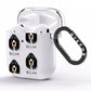 Basset Bleu De Gascogne Icon with Name AirPods Clear Case Side Image
