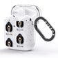 Basset Bleu De Gascogne Icon with Name AirPods Glitter Case Side Image
