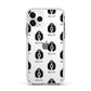 Basset Bleu De Gascogne Icon with Name Apple iPhone 11 Pro in Silver with White Impact Case