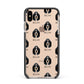Basset Bleu De Gascogne Icon with Name Apple iPhone Xs Max Impact Case Black Edge on Gold Phone