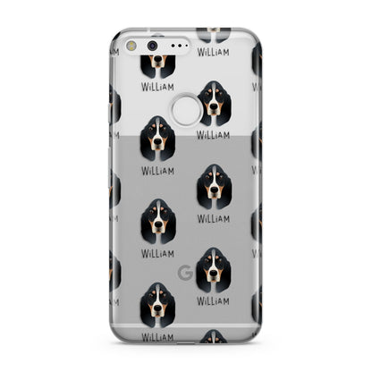 Basset Bleu De Gascogne Icon with Name Google Pixel Case