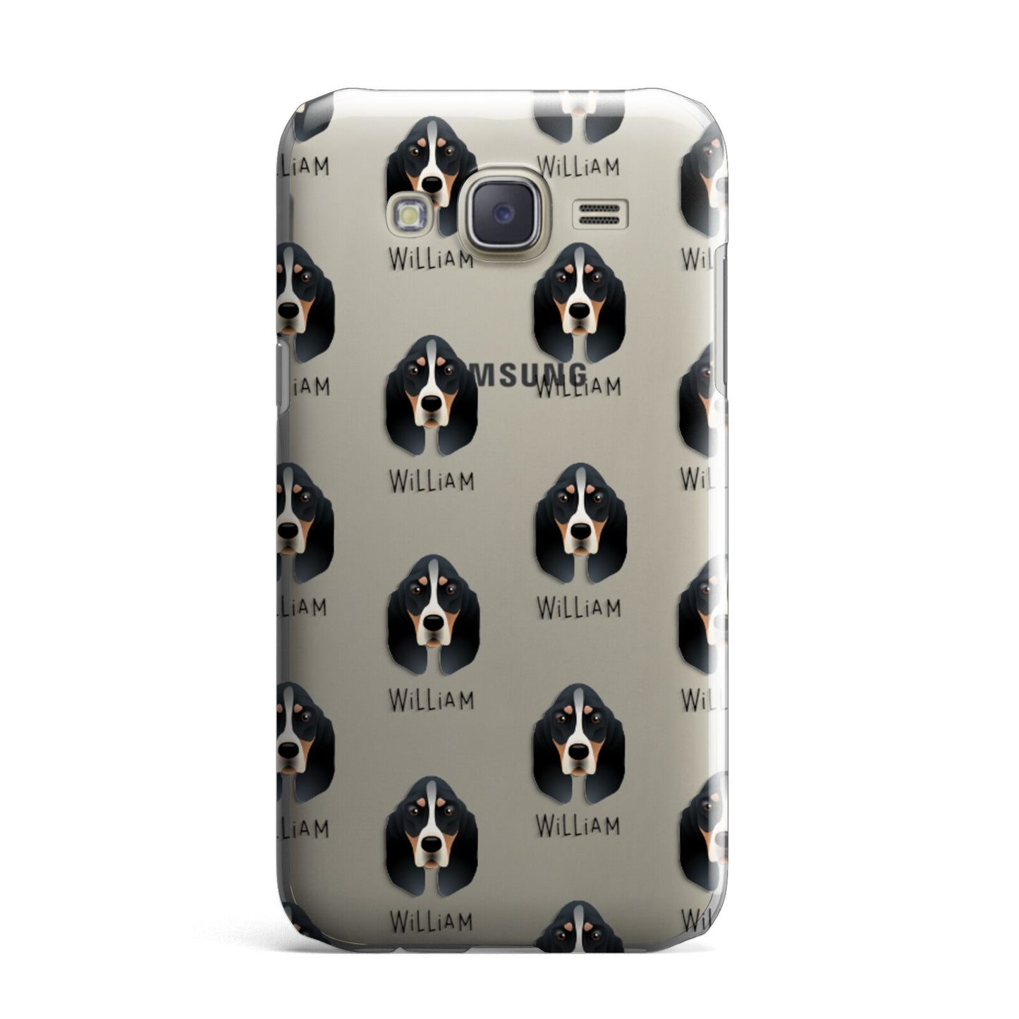 Basset Bleu De Gascogne Icon with Name Samsung Galaxy J7 Case